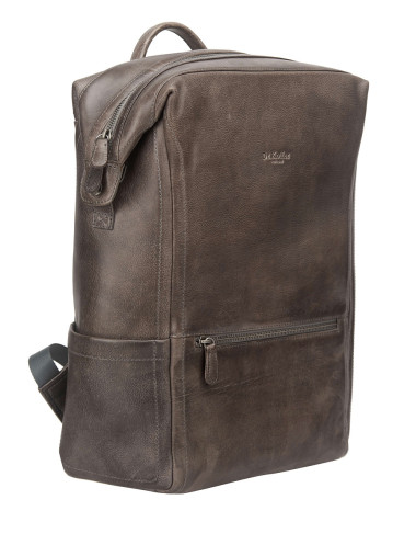 Рюкзак B402945-244-77 Dr. Koffer из натуральной кожи серый &mdash; Интернет-магазин "BAGSTAR"