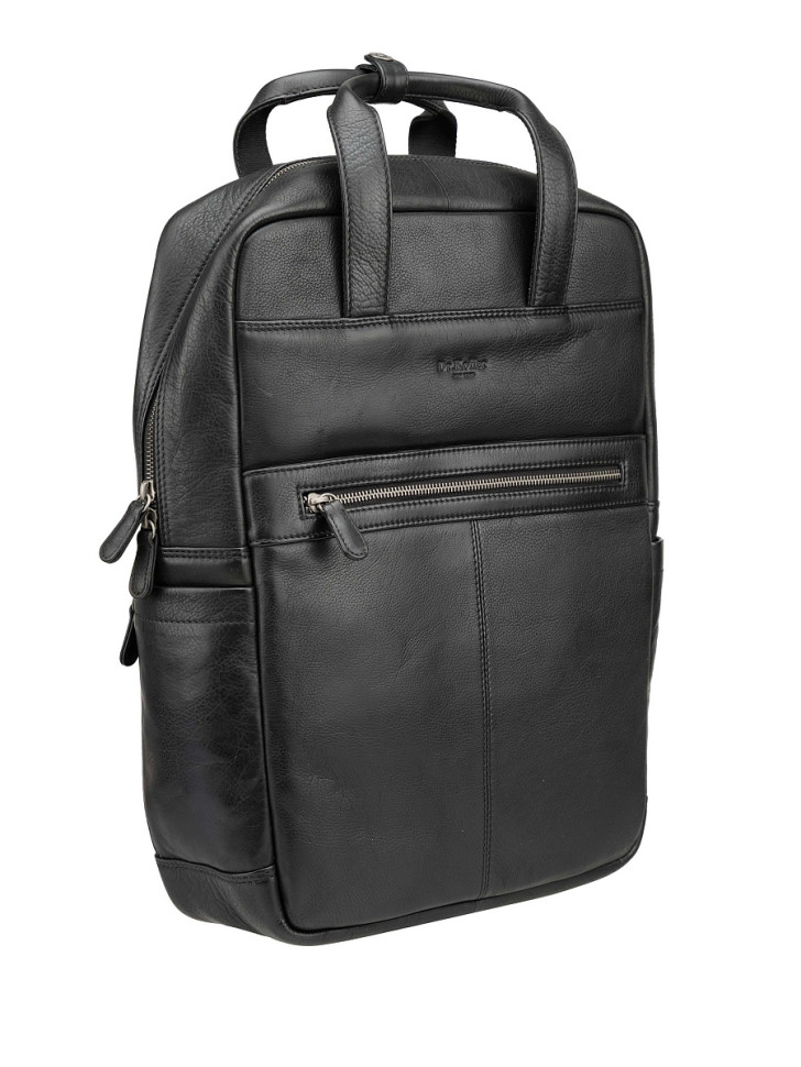 Рюкзак B402934-244-04 Dr. Koffer из натуральной кожи черный фото 1 &mdash; Интернет-магазин "BAGSTAR"
