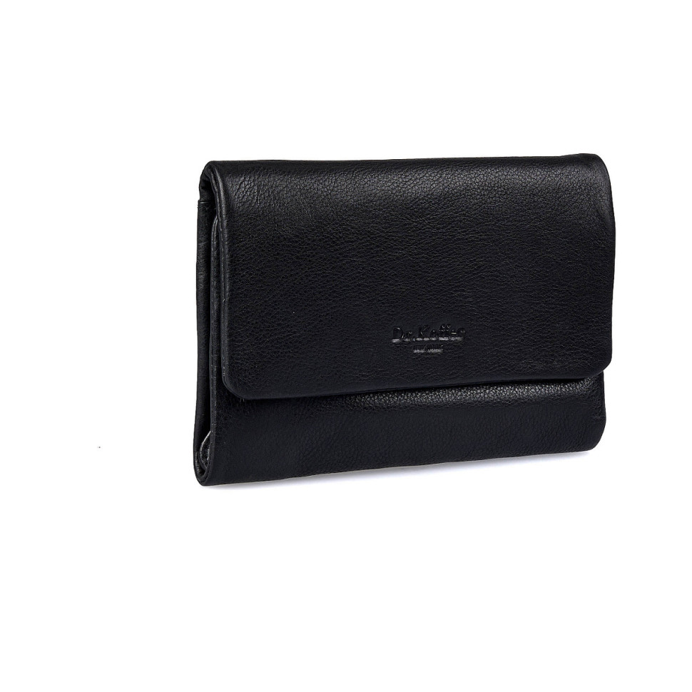 Портмоне Dr.Koffer X510479-154-04 из натуральной кожи черное фото 1 &mdash; Интернет-магазин "BAGSTAR"