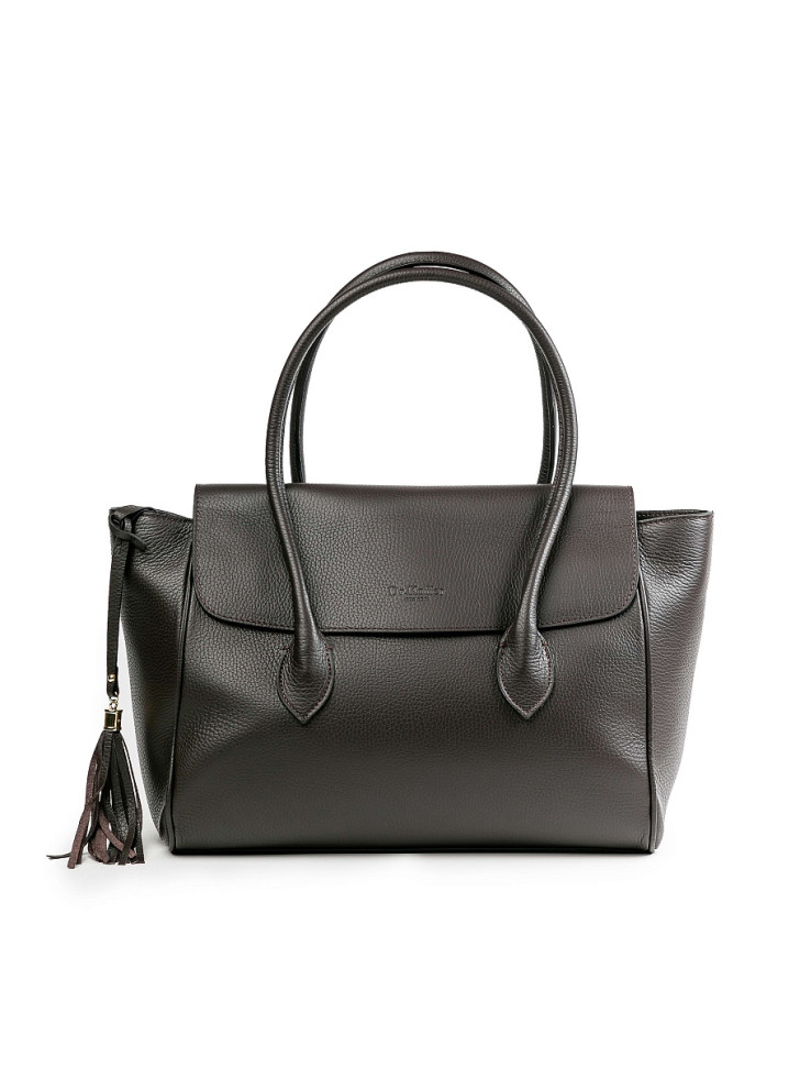 Женская сумка Dr.Koffer из натуральной кожи темно-коричневая фото 1 &mdash; Интернет-магазин "BAGSTAR"