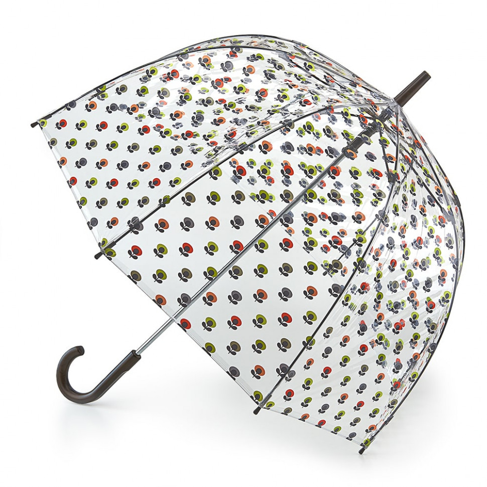 L746-3201 MiniMultiFlowerOval (Цветы) Зонт женский трость Orla Kiely Fulton фото 1 — Интернет-магазин "BAGSTAR"