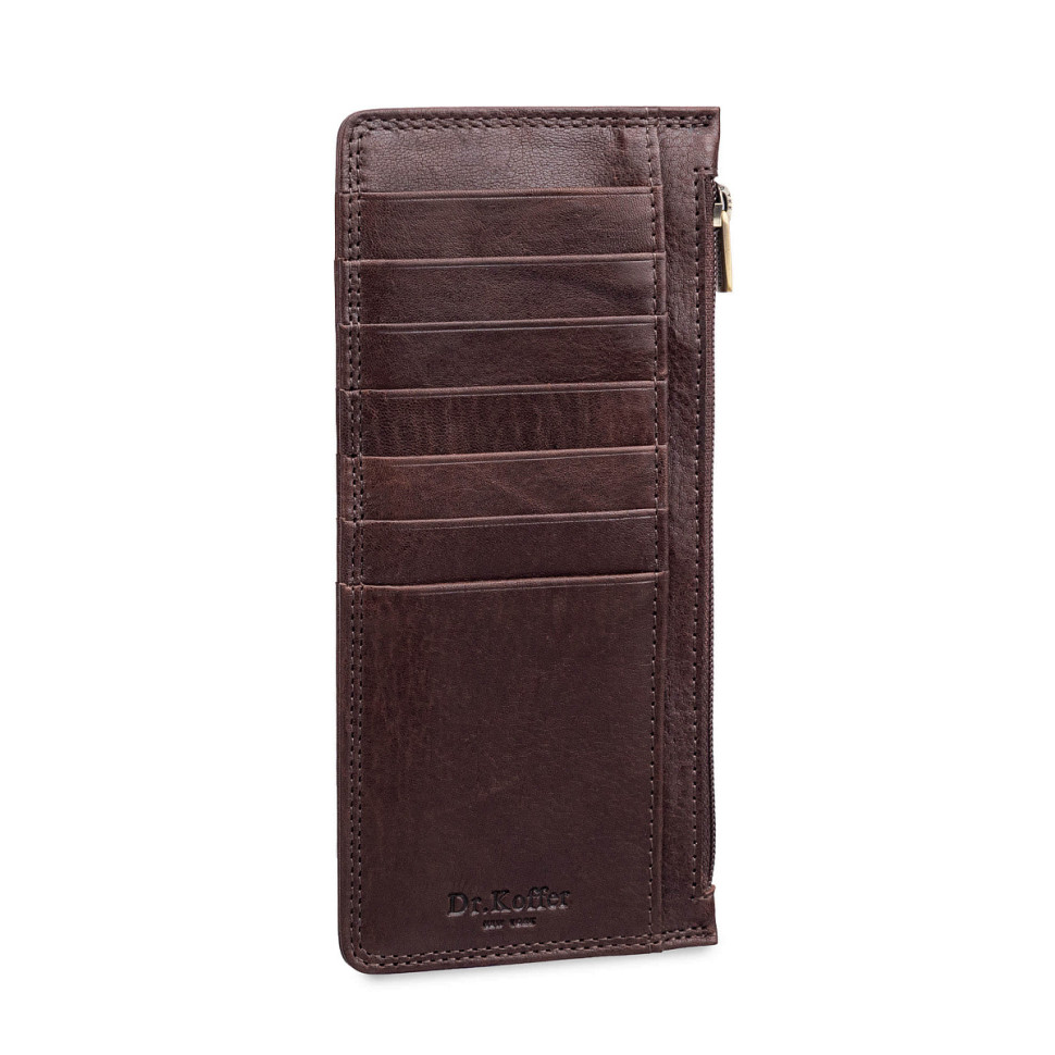 Кредитница Dr.Koffer X510448-245-09 из натуральной кожи коричневая фото 1 &mdash; Интернет-магазин "BAGSTAR"