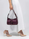 Женская сумка Dr.Koffer из натуральной кожи бордовая фото 6 &mdash; Интернет-магазин "BAGSTAR"