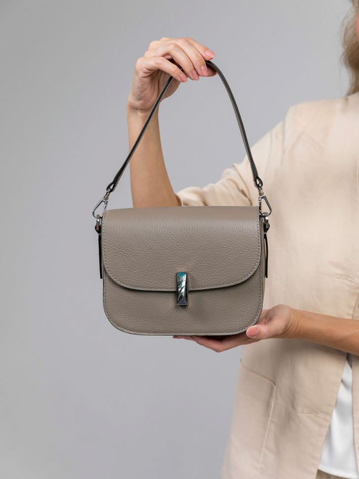 Женская сумка Dr.Koffer из натуральной кожи бежевая фото 1 &mdash; Интернет-магазин "BAGSTAR"