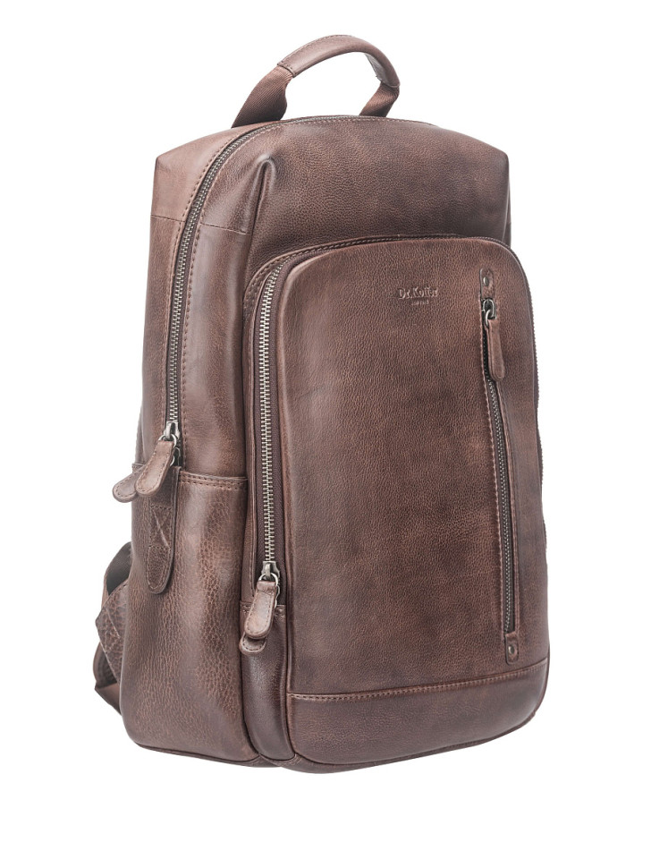 Рюкзак B402691-248-09 Dr. Koffer из натуральной кожи коричневый фото 1 &mdash; Интернет-магазин "BAGSTAR"