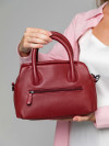Женская сумка Dr.Koffer W620135-44-03 из натуральной кожи бордовая фото 10 &mdash; Интернет-магазин "BAGSTAR"