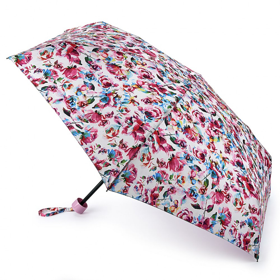 L859-3628 DigiRose (Розы) Зонт женский механика Fulton фото 1 — Интернет-магазин "BAGSTAR"