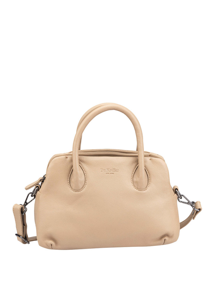 Женская сумка Dr.Koffer W620135-44-61 из натуральной кожи бежевая фото 1 &mdash; Интернет-магазин "BAGSTAR"