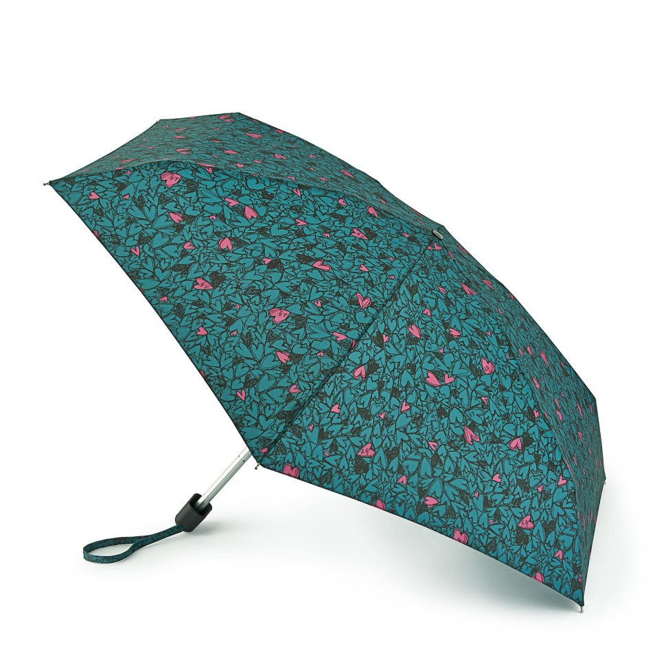 L717-4109 ScribbleHearts (Изумрудные Сердца) Зонт женский механика LuluGuinness Fulton фото 1 — Интернет-магазин "BAGSTAR"