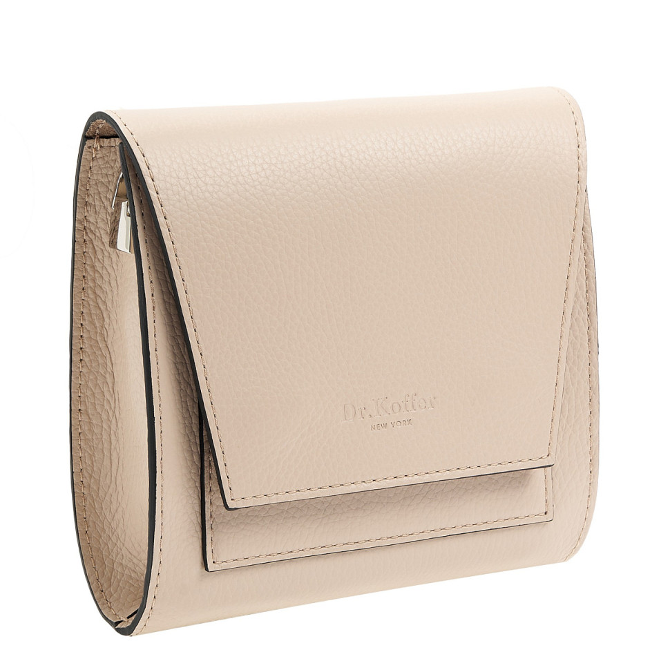 Женская сумка Dr. Koffer 50425S-72 из натуральной кожи бежевая фото 1 &mdash; Интернет-магазин "BAGSTAR"