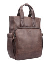 Сумка-рюкзак Dr.Koffer M402987-244-09 из натуральной кожи коричневый фото 1 &mdash; Интернет-магазин "BAGSTAR"