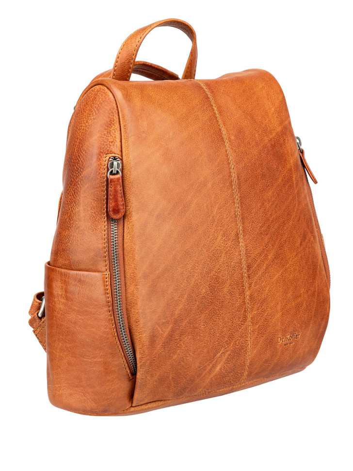 Сумка-рюкзак W620151-244-05 Dr. Koffer из натуральной кожи коричневая фото 1 &mdash; Интернет-магазин "BAGSTAR"
