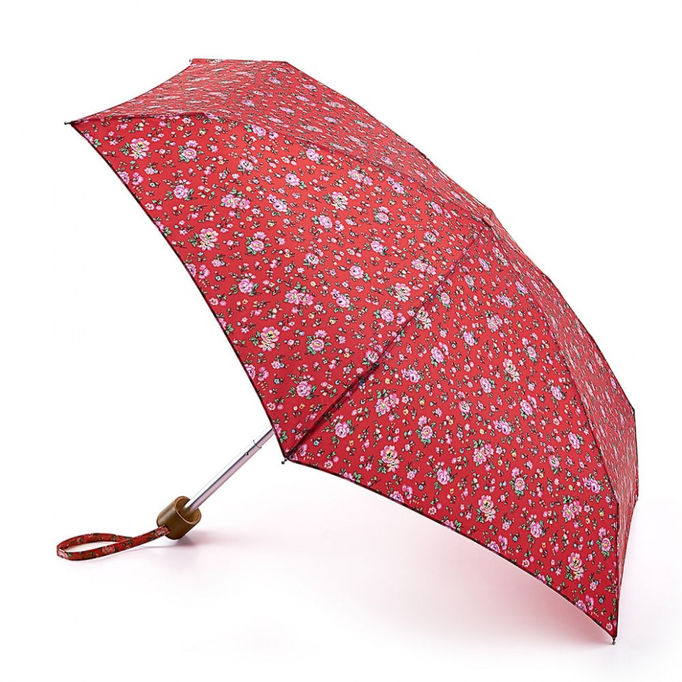 L739-3063 BramleySprigSmallRed (Цветы) Зонт женский механика Cath Kidston Fulton фото 1 — Интернет-магазин "BAGSTAR"