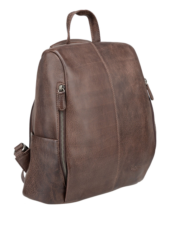 Сумка-рюкзак W620151-244-09 Dr. Koffer из натуральной кожи коричневая фото 1 &mdash; Интернет-магазин "BAGSTAR"