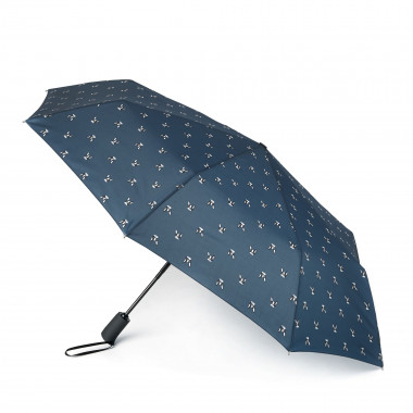 Q25808 (Собачки на синем) Зонт женский автомат Henry Backer &mdash; Интернет-магазин "BAGSTAR"