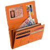 Оранжевое портмоне-бюро "Крокодил" Dr.Koffer X510124-171-58 фото 3 — Интернет-магазин "BAGSTAR"