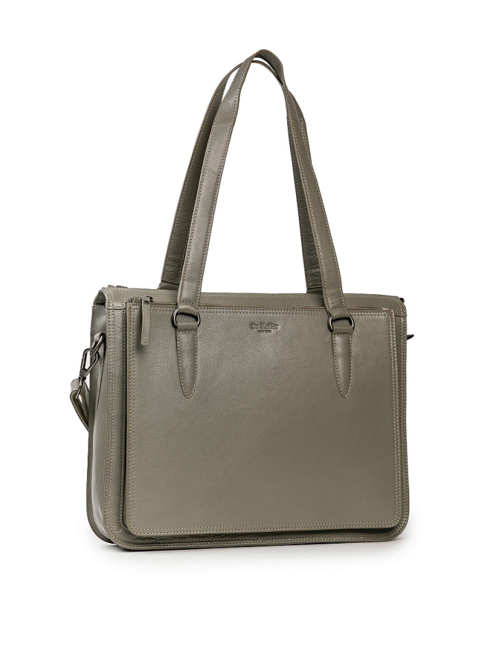 Серая сумка Dr.Koffer W620141-133-77 вместительная и стильная фото 1 &mdash; Интернет-магазин "BAGSTAR"