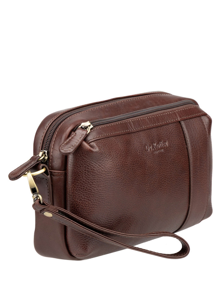 Сумка-визитка B402930-245-09 Dr. Koffer из натуральной кожи коричневая фото 1 &mdash; Интернет-магазин "BAGSTAR"