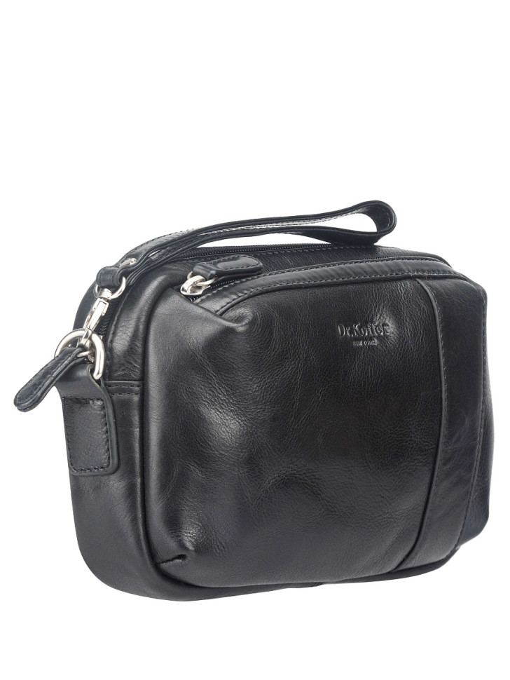 Сумка-визитка B402930-245-04 Dr. Koffer из натуральной кожи черная фото 1 &mdash; Интернет-магазин "BAGSTAR"