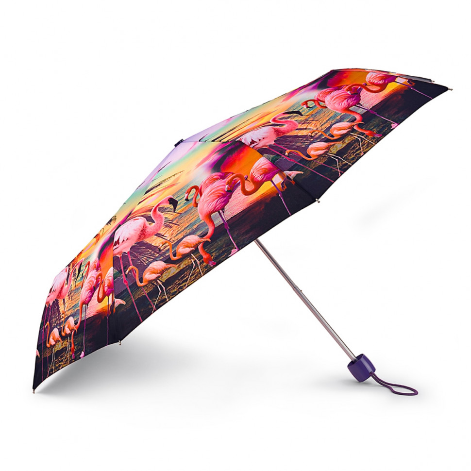 L354-4376 FlamingoSunset (Фламинго) Зонт женский механика Fulton фото 1 — Интернет-магазин "BAGSTAR"