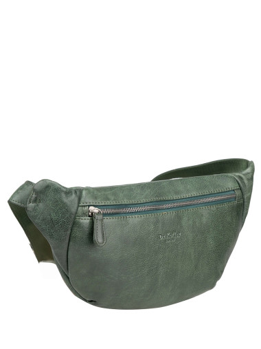 Сумка на пояс M402937-244-65 Dr. Koffer из натуральной кожи зеленая &mdash; Интернет-магазин "BAGSTAR"