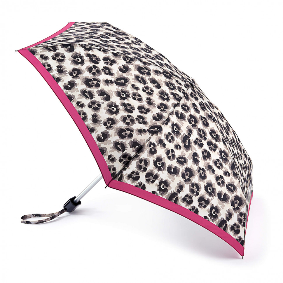 L501-4221 Leopardborder (Леопард с бордюром) Зонт женский механика Fulton фото 1 — Интернет-магазин "BAGSTAR"