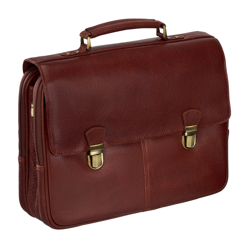 Портфель Dr.Koffer MB 009-02-05 из натуральной кожи светло-коричневый фото 1 &mdash; Интернет-магазин "BAGSTAR"