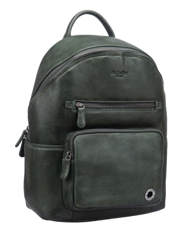 Рюкзак Dr.Koffer B402956-244-65 из натуральной кожи зеленый &mdash; Интернет-магазин "BAGSTAR"