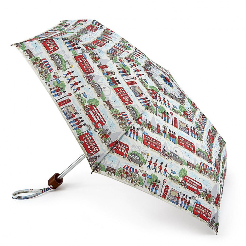 L521-3228 LondonStreetsIvory (Улица Лондона) Зонт женский механика Cath Kidston Fulton фото 1 — Интернет-магазин "BAGSTAR"