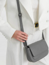 Женская сумка Dr.Koffer W620139-44-77 из натуральной кожи серая фото 15 &mdash; Интернет-магазин "BAGSTAR"