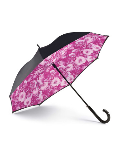 L754-4382 NeonFloral (Розовые розы) Зонт женский трость Fulton &mdash; Интернет-магазин "BAGSTAR"