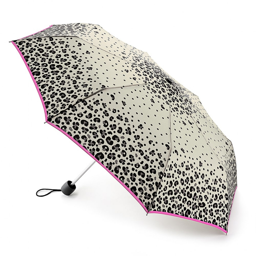 L354-3530 SpottyLeopard (Пятнистый Леопард) Зонт женский механика Fulton фото 1 — Интернет-магазин "BAGSTAR"