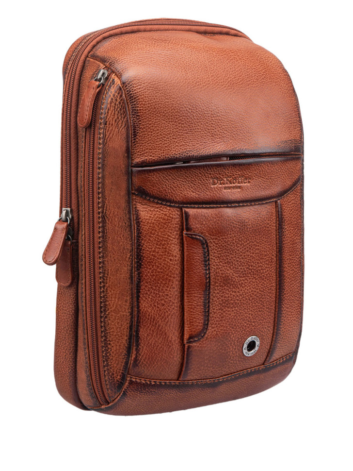 Рюкзак Dr.Koffer M402971-244-05B из натуральной кожи светло-коричневый фото 1 &mdash; Интернет-магазин "BAGSTAR"
