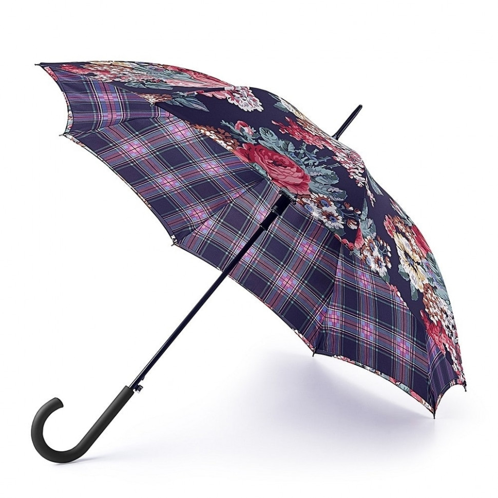 L778-3062 BlackFrestonCheck (Клетка) Зонт женский трость автомат Cath Kidston Fulton фото 1 — Интернет-магазин "BAGSTAR"