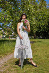 L042-4253 WeddingFloralBorder (Цветочная кайма ) Зонт женский трость Fulton фото 4 — Интернет-магазин "BAGSTAR"