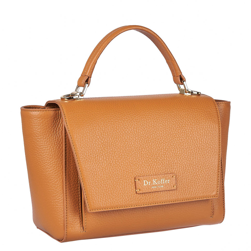 Женская сумка Dr. Koffer 7033SG-8 из натуральной кожи коричневая фото 1 &mdash; Интернет-магазин "BAGSTAR"
