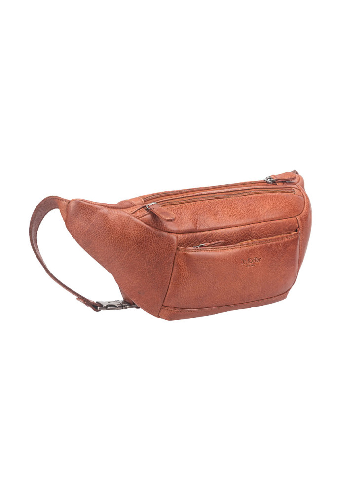 Сумка на пояс Dr. Koffer M402938-244-05 из натуральной кожи коричневая фото 1 &mdash; Интернет-магазин "BAGSTAR"