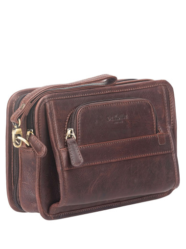 Сумка-визитка B402928-109-09 Dr. Koffer из натуральной кожи коричневая &mdash; Интернет-магазин "BAGSTAR"