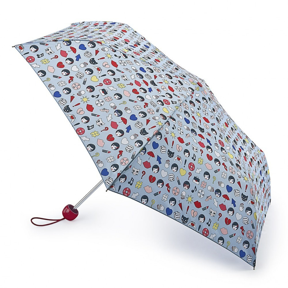 L718-3448 Emoji (Смайлы) Зонт женский механика Lulu Guinness Fulton фото 1 — Интернет-магазин "BAGSTAR"