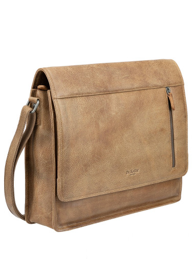Сумка через плечо M402724-248-80 Dr. Koffer из натуральной кожи коричневая &mdash; Интернет-магазин "BAGSTAR"