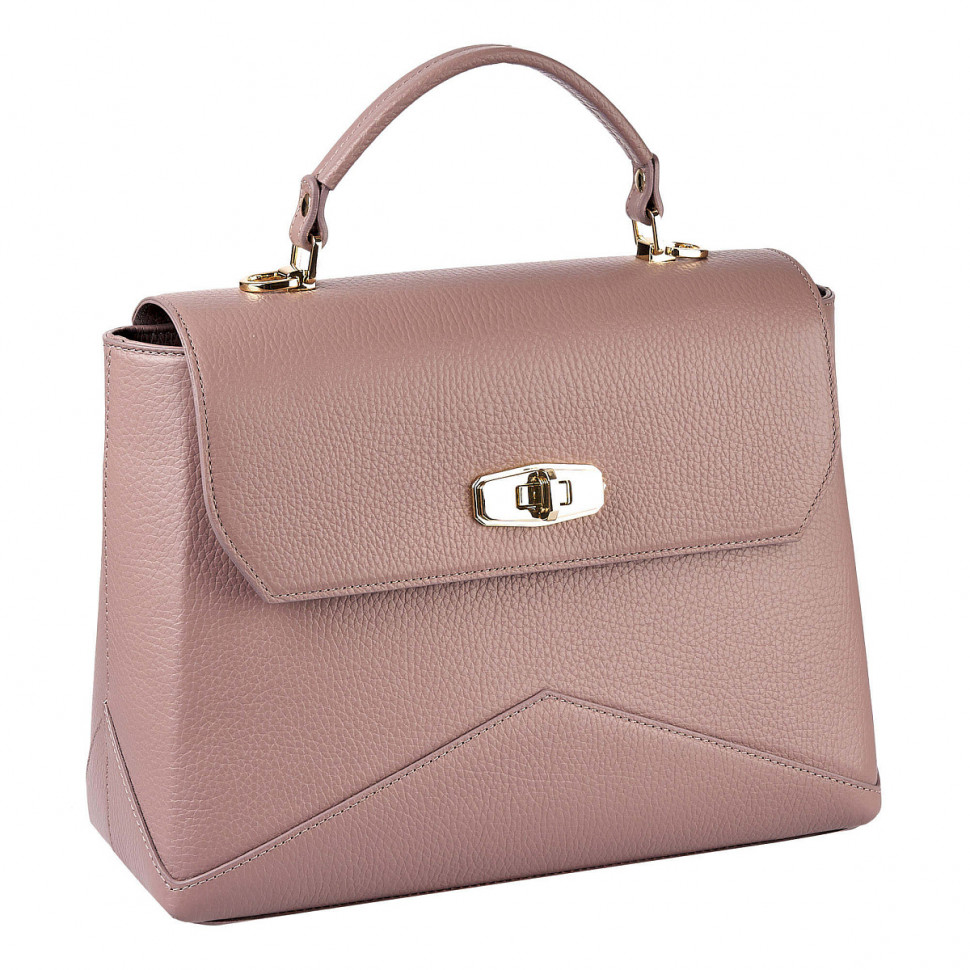 Женская сумка Dr. Koffer 7013SG-33 из натуральной кожи розовая фото 1 &mdash; Интернет-магазин "BAGSTAR"