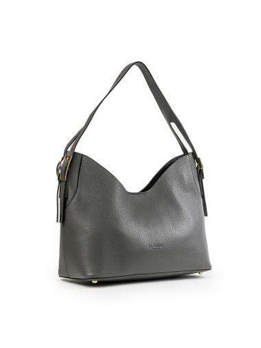 Женская сумка Dr.Koffer 30982S-77 из натуральной кожи серая &mdash; Интернет-магазин "BAGSTAR"