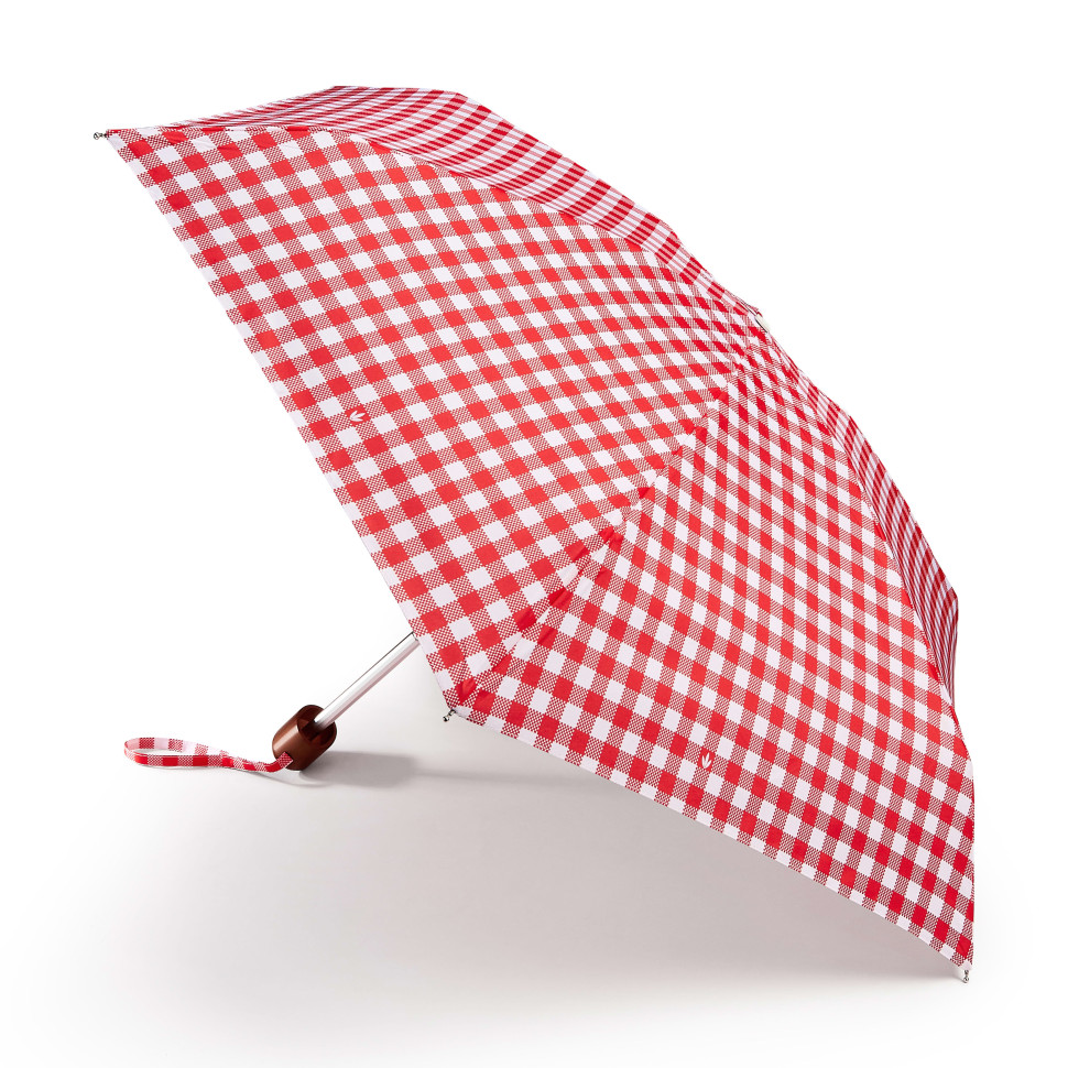 L501-4607 Red Gingham (Красная клетка) Зонт женский механика Fulton фото 1 &mdash; Интернет-магазин "BAGSTAR"