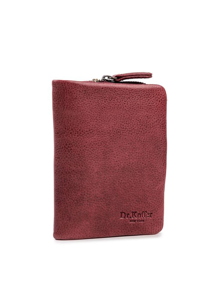 Портмоне Dr.Koffer X510494-112-03 из натуральной кожи бордовое фото 1 &mdash; Интернет-магазин "BAGSTAR"