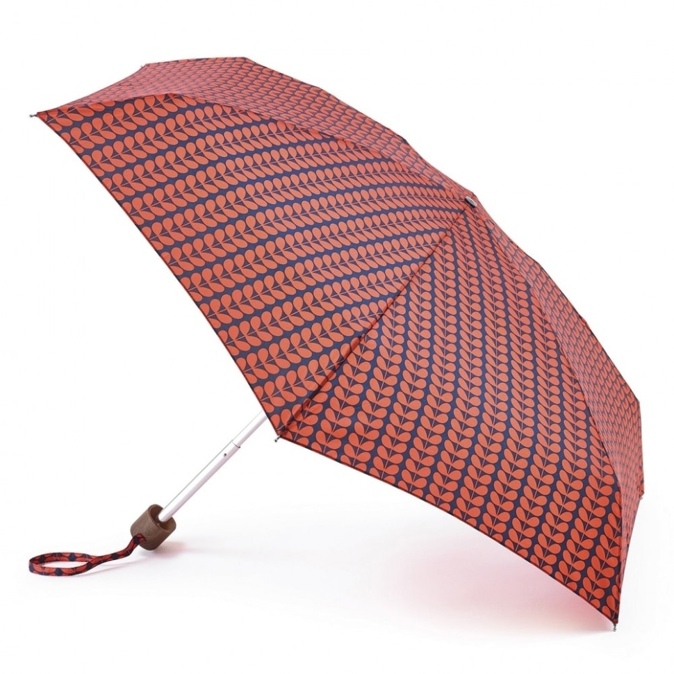 L744-2574 Bi-ColourStemRed (Листья красные) Зонт женский механика Orla Kiely Fulton фото 1 — Интернет-магазин "BAGSTAR"