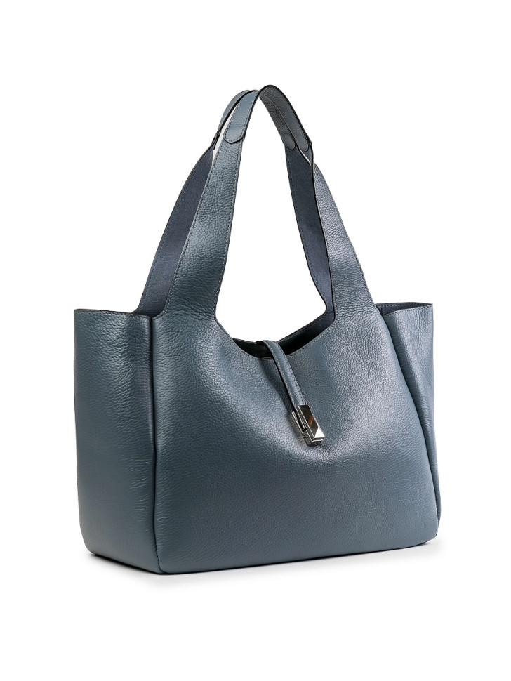 Женская сумка Dr.Koffer 31054S-77 из натуральной кожи серая фото 1 &mdash; Интернет-магазин "BAGSTAR"