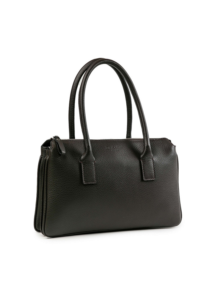 Женская сумка Dr.Koffer 30667S-09 из натуральной кожи темно-коричневая фото 1 &mdash; Интернет-магазин "BAGSTAR"