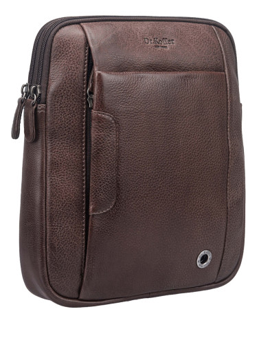 Сумка через плечо Dr.Koffer M402962-244-09 из натуральной кожи коричневая &mdash; Интернет-магазин "BAGSTAR"