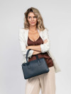 Женская сумка Dr.Koffer 30667F-60 из натуральной кожи синяя фото 10 &mdash; Интернет-магазин "BAGSTAR"