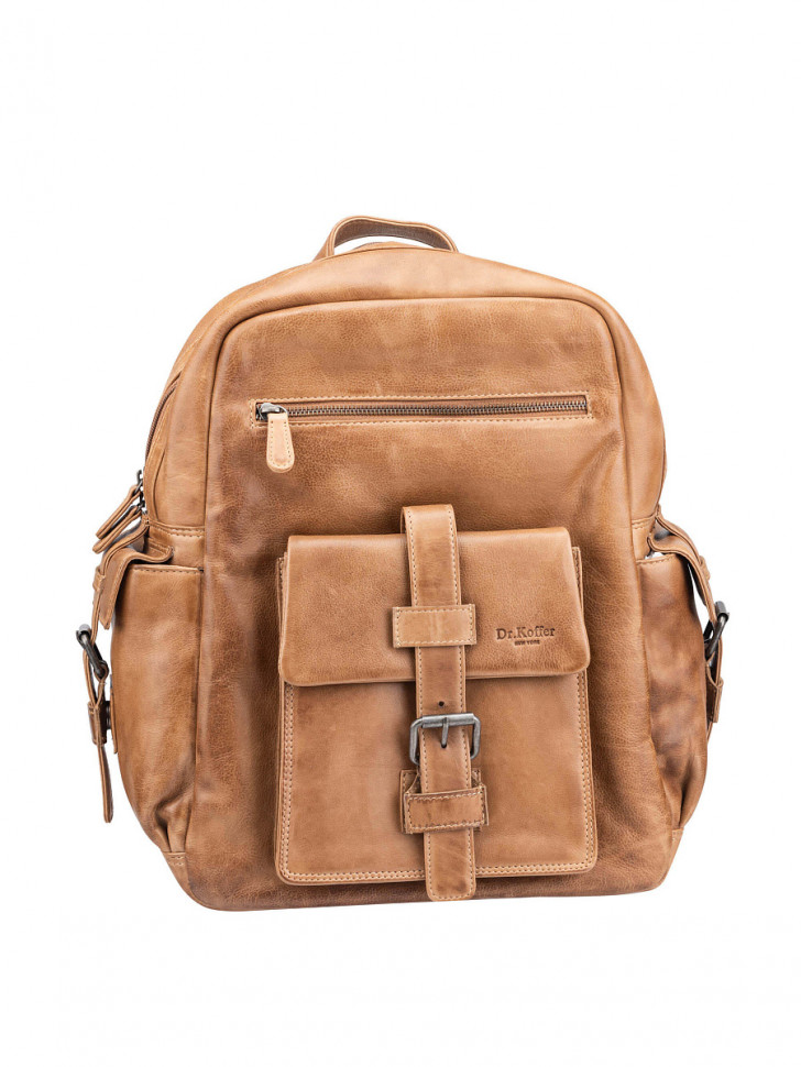 Рюкзак Dr.Koffer M402719-248-80 из натуральной кожи светло-коричневый фото 1 — Интернет-магазин "BAGSTAR"